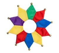 ComfyCamper Costume de clown bouffon pour chien, chiot, chat, chaton de petite, moyenne et grande taille - Joli costume pour animal de compagnie, cosplay, Halloween, Noël (taille M)