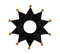 ComfyCamper Costume d'Halloween pour chien - Collier de sorcière citrouille - Tailles S, M, XL, XXL - Costumes effrayants pour cosplay, taille L