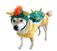 ComfyCamper Costume pour chien avec chapeau et bretelles - Tailles XL, M, S, Étoile de laboratoire, espace, costumes d'Halloween, taille L, orange