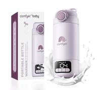 Comfyer BW02 Chauffe-bouteille portable pour voyage, capacité de 500 ml | Stérilisateur intégré, chauffage rapide de 120 W, batterie 16 000 mAh, 5 réglages de température intelligents