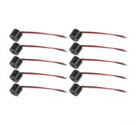 ComfyHarbor 10 Pcs Active Piezo Buzzer 12V Signal Alarme Électronique Beeper Signal Alarme pour Moto Voiture DC 3-24V ABS Connecteurs Filaires YMD-12095