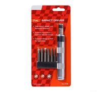 ComfyHarbor 6 en 1 1/4 pouce tournevis kit comprenant des embouts en acier au chrome vanadium et extracteurs pour un retrait efficace Outil manuel portable pour atelier