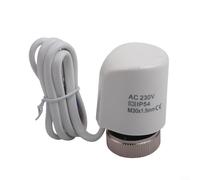 ComfyHarbor Actionneur thermique électrique 230 V CA - Filetage M30 x 1,5 mm - Pour chauffage au sol et commande de vanne de radiateur, style normalement ouvert, blanc, compatible avec programmable