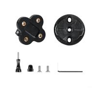 ComfyHarbor, Adaptateur de montage pour caméra de vélo, pour ordinateur, support ABS convertit le support GPS en support de caméra de sport, diamètre intérieur de 21 mm, noir léger, avec t vis (B
