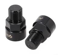 ComfyHarbor Adaptateur de pédale de vélo pour bras de manivelle 9/16" vers pédales 1/2", alliage d'aluminium, noir