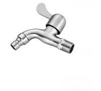 ComfyHarbor Adaptateur de robinet de machine à laver en acier inoxydable, connecteur de robinet de salle de bain avec noyau de valve à disque en porcelaine, anti-éclaboussures pour éviers utilitaires