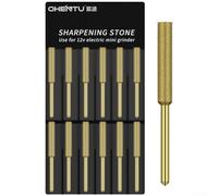 ComfyHarbor Affûteuse électrique diamant pour tronçonneuse, tête de meulage en pierre émeri avec placage titane pour un entretien fluide de la lame, outil résistant à l'usure en tailles 4,0 mm, 4,8 mm