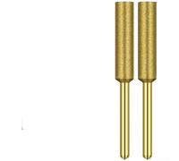 ComfyHarbor Affûteuse électrique diamant pour tronçonneuse, tête de meulage en pierre émeri avec placage titane pour un entretien fluide de la lame, outil résistant à l'usure en tailles 4,0 mm, 4,8 mm