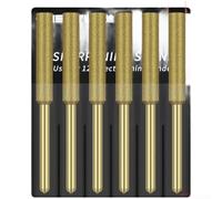 ComfyHarbor Affûteuse électrique diamant pour tronçonneuse, tête de meulage en pierre émeri avec placage titane pour un entretien fluide de la lame, outil résistant à l'usure en tailles 4,0 mm, 4,8 mm