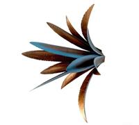 ComfyHarbor Agave en Fer Vert pour sculpture Extérieur Agave en Fer Vert(Blue with H pole)