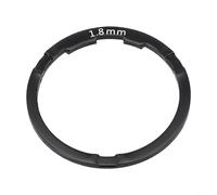 ComfyHarbor AL6061 Entretoise de moyeu libre en aluminium 0,8 mm 2 mm, pour route, pour cassette de vélo, rondelle de réglage du moyeu de volant d'inertie noir argenté (argenté, 2 mm)
