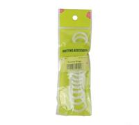 ComfyHarbor Anneaux de crochet en plastique pour tissage de sac à main, crochets circulaires blancs pour dossiers de siège de voiture et décoration de sac à dos, tailles assorties de 12,7 mm à 50 mm