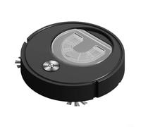 ComfyHarbor Aspirateur robot 3 en 1 avec balai à franges super fin de 5 cm, pour sols durs, machine de nettoyage automatique rechargeable par USB, à faible bruit, diamètre de 18 cm (8088-25noir)