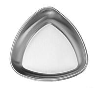 ComfyHarbor Assiette à sauce barbecue coréenne en acier inoxydable 304, plat d'assaisonnement minimaliste moderne avec formes irrégulières pour servir des condiments, des sauces et des sauces à la