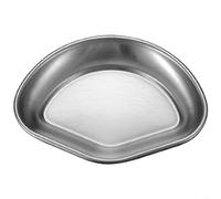 ComfyHarbor Assiette à sauce barbecue coréenne en acier inoxydable 304, plat d'assaisonnement minimaliste moderne avec formes irrégulières pour servir des condiments, des sauces et des sauces à la