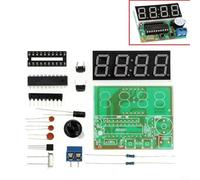 ComfyHarbor AT89C2051 Kit d'horloge numérique à souder à faire soi-même, écran LED rouge, panneau d'entraînement FR-4 PCB, pour l'apprentissage électronique et la formation des compétences