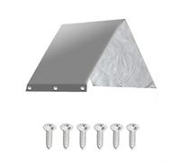 ComfyHarbor Auvent de rechange pour balancelle d'extérieur, housse imperméable Oxford 210D - 132 x 226 cm - Protection toutes saisons pour aire de jeux, terrasse (gris)