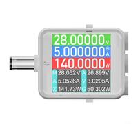 ComfyHarbor B50 DC Ampèremètre numérique Voltmètre Testeur de puissance 0-80 V 12 A 960 W avec ports 5517/5521/5525 pour analyse de la capacité de la batterie de l'appareil photo routeur