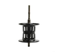 ComfyHarbor Bobine de moulinet de pêche en métal avec roulement pour Abu Garcia BMAX3 PMAX3 B3 P3 S3 SMAX3 ORRA2SX OMAX3 PURMAX3 REVO4, bobine longue bobine de 1,5 à 15 g (acier inoxydable noir)