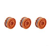 ComfyHarbor Bobine de rechange et cordon de ligne, pour débroussailleuse Worx WG150, WG151, S1825CT, S3630CT, corde en nylon de 3 m, 40,5 x 17,8 mm, pour pièces Grass Eater (3 pièces)