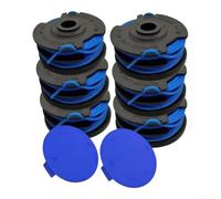 ComfyHarbor Bobine Fil Coupe-bordure 40V 6PCS 1.65mm Nylon | Fil nylon rond 1.65mm, précise, résistance à l'usure, pour idéal herbe dense, finition nette