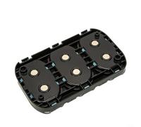ComfyHarbor Boîte à hameçons à 3 compartiments étanche avec joint d'étanchéité pour anneaux, leurres, émerillons, petit étui portable en ABS noir, rouge, bleu