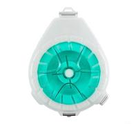 ComfyHarbor Boîte de rangement pour bobine de ligne de pêche, ABS carbone avec mécanisme anti-retour, intégré pour les pêcheurs, organiseur compact 8,63 x 6,4 cm, vert (B)