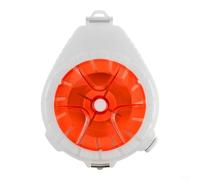 ComfyHarbor Boîte de rangement pour bobine de ligne de pêche, ABS carbone avec mécanisme anti-retour, intégré pour les pêcheurs, organiseur compact, 8,63 x 6,4 cm, vert (A)