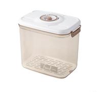 ComfyHarbor Boîte de rangement sous vide pour aliments, récipient hermétique avec couvercle à bouton à une main, distributeur empilable de grande capacité pour l'organisation (D)