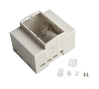 ComfyHarbor Boîtier de montage sur rail DIN pour Raspberry Pi 4B et Pi 3B, boîtier de protection avec verrou transparent et coulissant, pour panneau électrique industriel 7,9 x 9,9 cm (le Pi4B n'a pas