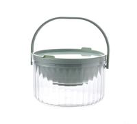 ComfyHarbor Bol à sauce réfrigéré, avec base de glace, plateau de service, pour salade, fruits, sauces, garde les aliments frais, récipient en PET transparent, pour fête, mariage, buffet, décoration
