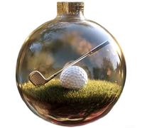 ComfyHarbor Boule de Noël en acrylique transparent 8 cm avec motifs de baseball, golf, football - Décoration de table ou lieu de mariage (golf)