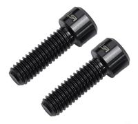 ComfyHarbor Boulon de serrage de manivelle pour vélo Ultegra pour Hollowtech, vis de pédalier en alliage M6 x 18 mm, composants de remplacement noir et doré (noir)