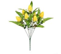 ComfyHarbor Bouquet Fleurs Simulées 36cm Couleur Vive(Yellow)
