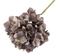 ComfyHarbor Bouquets de fleurs d'hortensia artificielles de 37 cm en tissu pour centres de table de mariage, décoration d'intérieur, arrangements muraux - Décoration florale réaliste (gris)