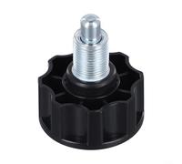 ComfyHarbor Bouton de ressort pour vélo d'appartement, vis de verrouillage avec poignée confortable, pièce de rechange en métal plastique pour équipement de gym, noir