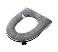 ComfyHarbor Bouton poussoir de toilettes en forme de donut - Levier de chasse d'eau ergonomique pour femme avec clous longs - Couvercle hygiénique sans contact - Coupe standard - Pour toilettes rondes