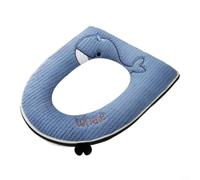 ComfyHarbor Bouton poussoir de toilettes en forme de donut - Levier de chasse d'eau ergonomique pour femme avec clous longs - Couvercle hygiénique sans contact - Coupe standard - Pour toilettes rondes