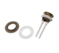 ComfyHarbor Bouton poussoir double chasse d'eau compatible avec patch de conversion pour réservoir de salle de bain, 38 mm, 48 mm, 58 mm, compatible avec patch de conversion, pour couvercle de