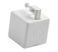 ComfyHarbor Bouton poussoir sans interrupteur de câblage pour application, minuterie de commande vocale pour lumières et ventilateurs de cafetière, plage réglable de 0 à 100, alimenté par piles, blanc