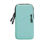 ComfyHarbor Brassard de course pour téléphone portable en nylon léger, pour cyclisme, jogging, gym, double couche, grande capacité, avec sangle de sécurité, pour téléphone portable (gris)