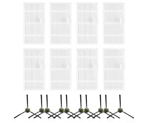 ComfyHarbor Brosses latérales et kit de filtre HEPA compatibles avec robot aspirateur MAMNV T7S, Teendow T7S/T12S, JIKA T7S, poils en nylon pour nettoyage des coins, (B)