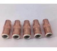 ComfyHarbor Buse de soudage NS-1218C Slim 1/2" 1/8" en cuivre cannelé pour diffuseurs Bernard G Gaz et DS-1, sans filetage pour la conception d'insert Centerfire, pour applications industrielles MIG