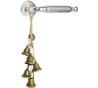 ComfyHarbor Carillon éolien fabriqué à la main, cloche de perles naturelles pour la méditation, élimination des énergies négatives, décoration de jardin spirituelle pour la maison, le bureau