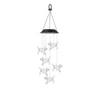 ComfyHarbor Carillon éolien solaire, lampe LED à changement de couleur, pour extérieur, jardin, cour, arbre, pelouse, décoration étanche, pour Noël, anniversaire,