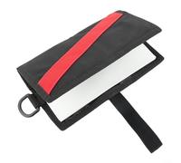 ComfyHarbor Carnet de notes de plongée avec 50 feuilles rechargeables pour les pages, papier à lettre sous-marine, marque-page élastique, poche de rangement transparente, cordon élastique (rouge)