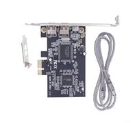 ComfyHarbor Carte d'extension FireWire IEEE 1394 à 3 ports, pour adaptateur PCIE X1 vers adaptateur externe avec prise en charge OHCI 1.1 pour caméscopes DV HDV, Canon, Sony, Panasonic, Windows XP