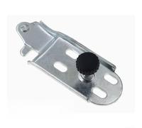 ComfyHarbor Charnière inférieure de porte de réfrigérateur robuste, 128 mm x 40 mm, pièce de rechange standard pour réparation de réfrigérateur, quincaillerie en métal argenté