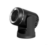 ComfyHarbor Chauffage et dégivreur de voiture 12 V, ventilateur de refroidissement 2 en 1, avec rotation à 360°, ventilateur d'air chaud en céramique PTC pour désembuage de pare-brise, noir (2)