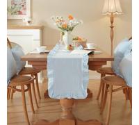 ComfyHarbor Chemin De Table À Volants Pour Décoration De Maison 35X160 Cm